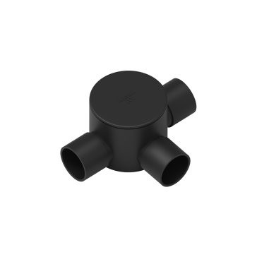 WPFC343MB (CIRCULAR BOX 3/4'' 3 WAY MEDIUM BLACK)