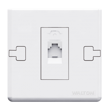 W1TS3 PEARL WHITE (TELEPHONE SOCKET)