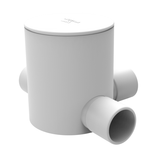 WPFC123LW (Circular Box 1/2'' 3 way long White)